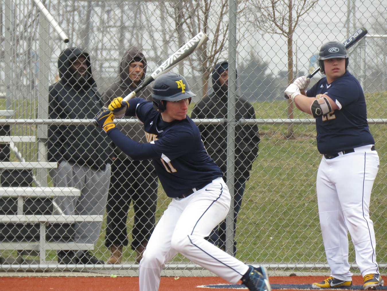 Junior Dom Geracitano loads up his swing before hitting a home run versus Wilson on Tuesday. (Photo by David Yarger)